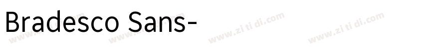 Bradesco Sans字体转换